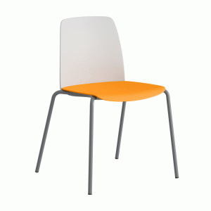 Choice WhiteBack SilvergrayLegs OrangeSeat